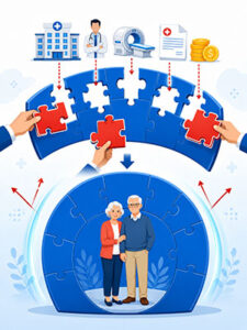 Medicare Supplement coverage filling the Medicare cost gap for a senior couple facing hospital and medical expenses.